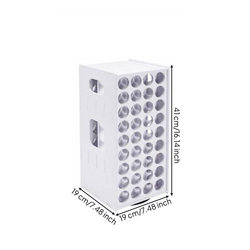 Paint Storage Rack with 72 Compartments Space-Saving for Desk, Artists