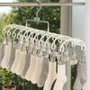 Rustproof Clothes Drying Hanger Stainless Steel Underwear Socks Holder  Outdoor Drying