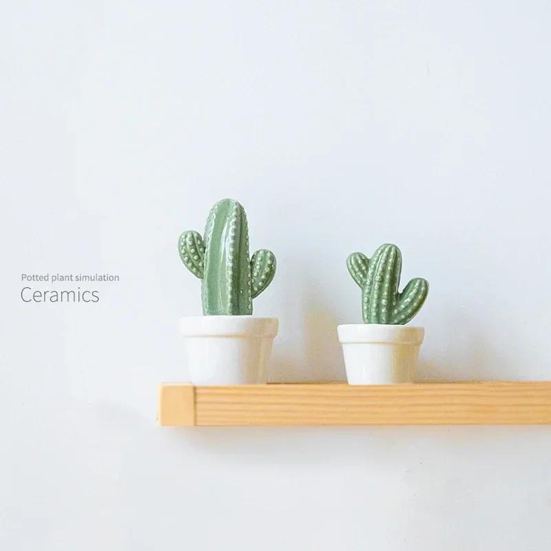 Nordic Ceramic Cactus Home Ornaments, Decor, Modern Decoration, Room Outdoor Garden, Fashion