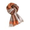Korean Style Atmosphere Cashmere Shawl Large Plaid Scarf Dual Purpose Office Autumn and Winter Versatile Warm Scarf
