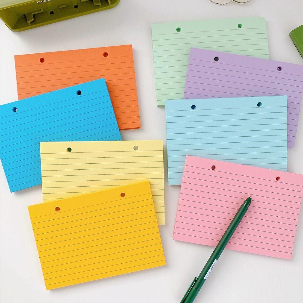 

Бумага для блокнота на 2 кольца формата A6, 200 листов, индексные страницы, подарки для детей и студентов multicolor-200pcs разноцветный