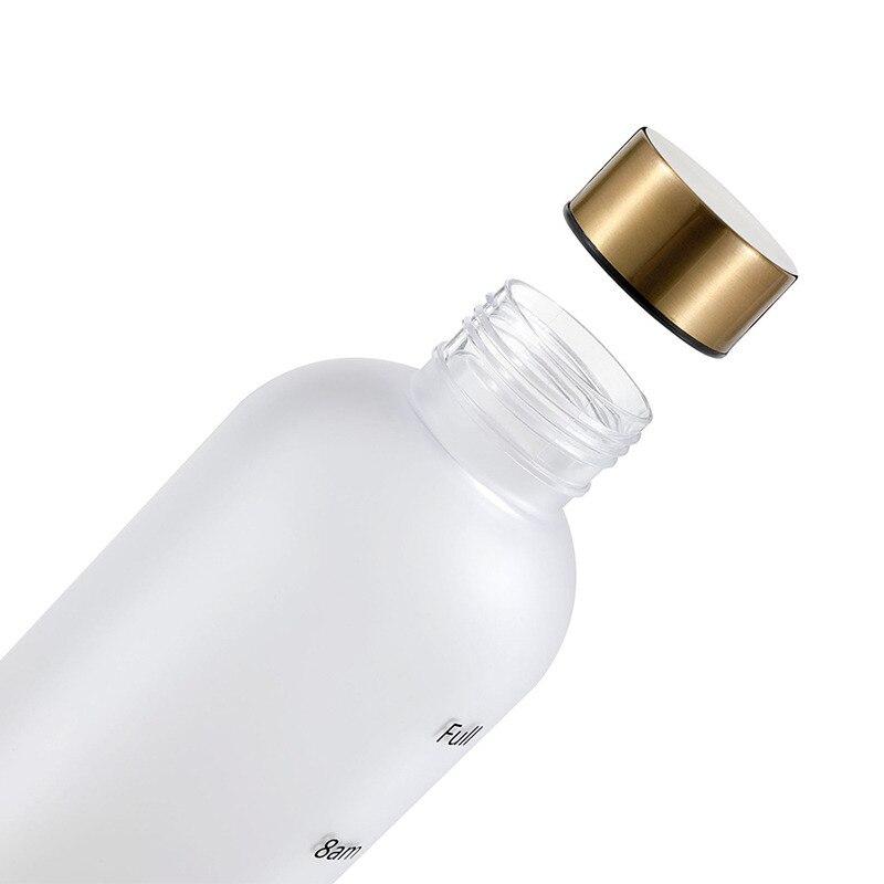 1l láhev s ukazatelem času 32 OZ motivační opakovaně použitelné fitness sporty venku cestování nepropustný matný plast bez BPA