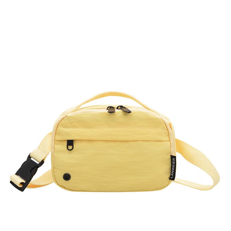 Simple Solid Color Women Casual Lightweight Waterproof Square Bag For Daily Use