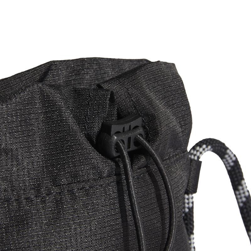 Adidas Originals Recycled Material Sports Bag, Coin Purse, Card Holder, Shoulder Bag Unisex Black Adidas H32462