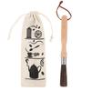 Wood Handle Coffee Machine Brush Stainless Steel Coffee Brush Accessories  Coffee Grinder Cleaning