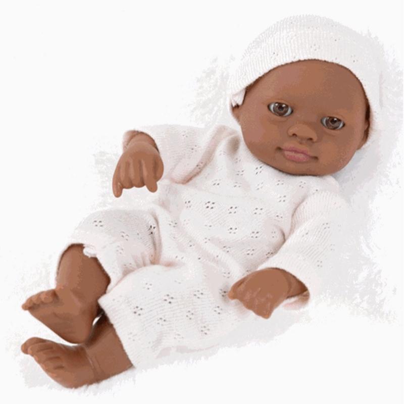 7Inch Vinyls Reborns Doll Life Like Reborns African Baby Dolls For Child Soothing And RolePlaying Education Toy