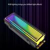 ARGB AURA Plug Sync Computer SSD M2 Radiator Aluminum PC RGB M.2 Nvme Cooler Heatsink Solid State Drive Heat Sink Cooler