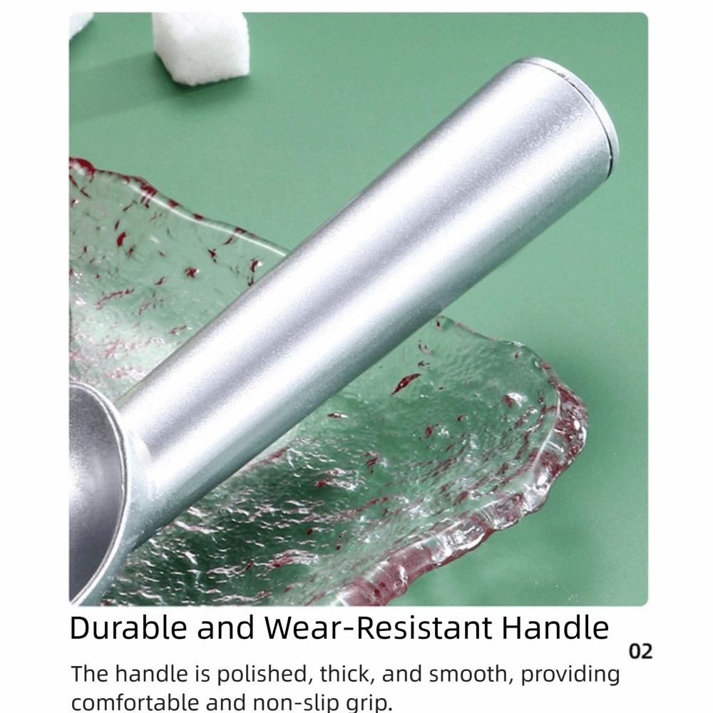 2Pcs Lightweight Ice Cream Dessert Spoon Creative Fruit Ball Spoon Ice Cream Scoop Kitchen Supplies