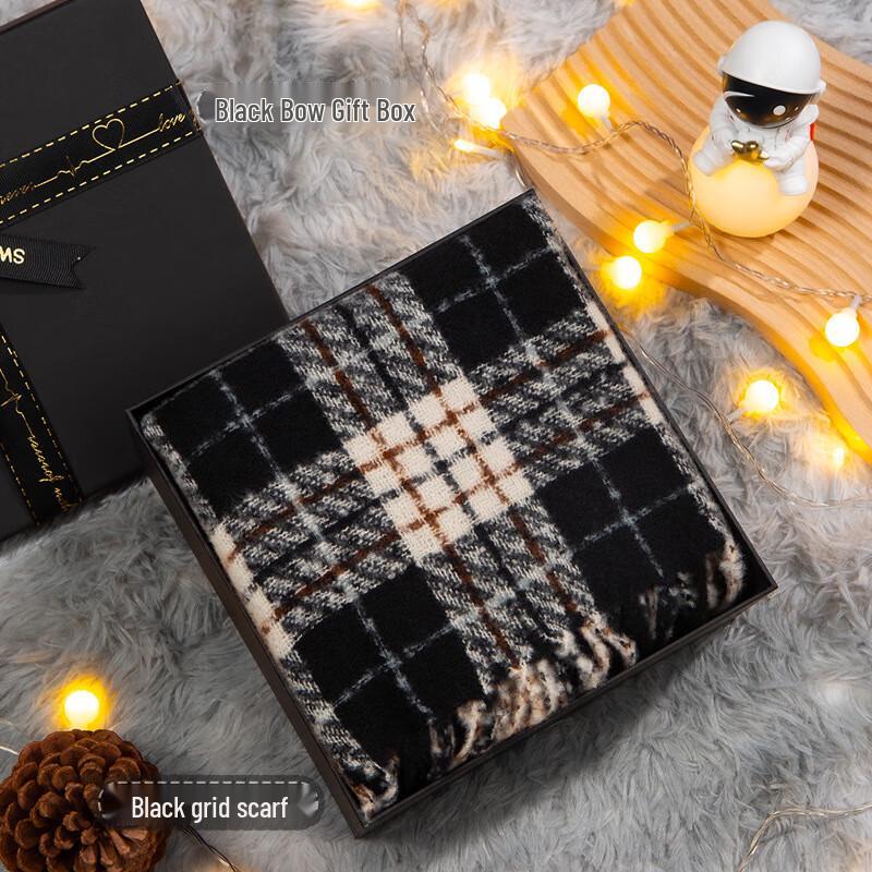 

Подарочный набор зимнего клетчатого шарфа Jumaomao