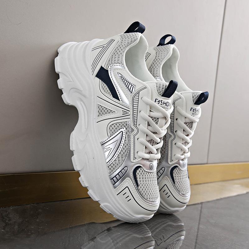 Daddy Shoes Women's Autumn New Versatile Student Thick Baseplate Shoes Women's Casual Shoes Breathable Women's Shoes