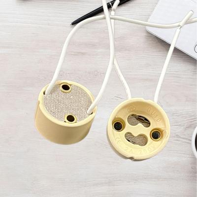 GU10 Ceramic Lampholder G5.3 MR16 Socket with Silicone Wire for Converter Lamp Cup - White