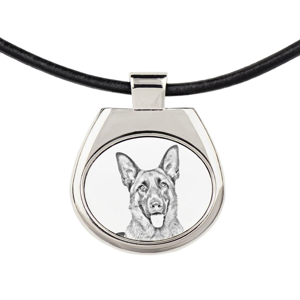 German Shepherd Dog, Alsatian Wolf Dog – Dog necklace, personalized pendant with a photo | Art-Dog