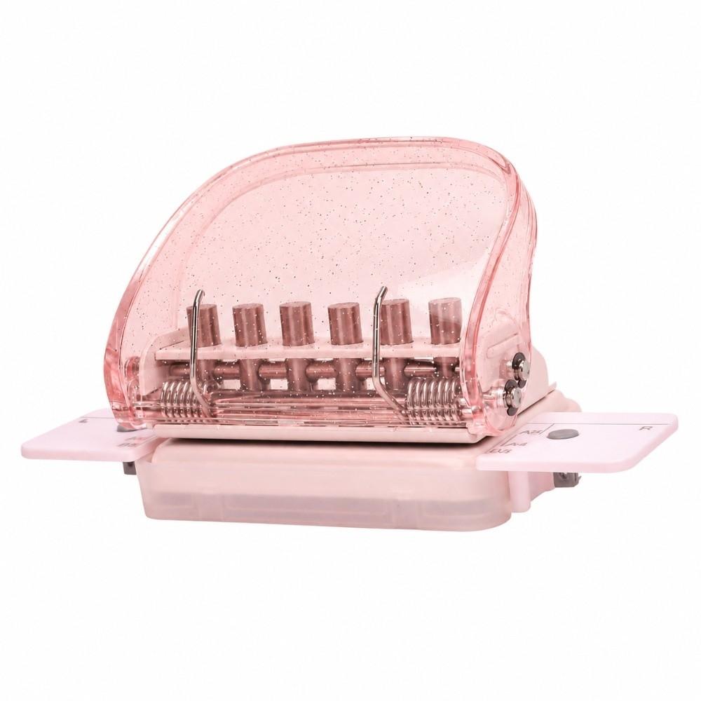 Mini Size 6 Hole Paper Punch Portable Paper Puncher Mini Binding Machine Planners