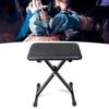Tattoo Folding Stool Portable Microblading Beauty Salon Height Adjustable Metal PU Leather Stool