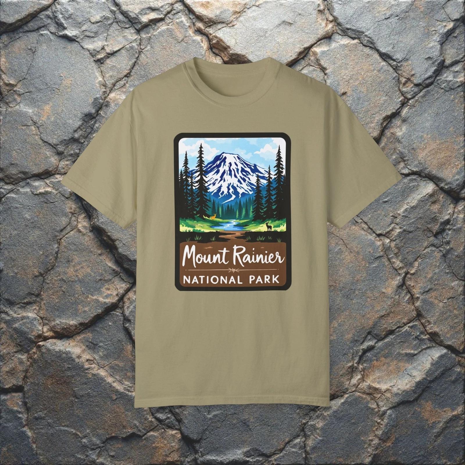 Mount Rainier T-Shirt Washington Custom Colors Tee Souvenir Travel Gift 3XL