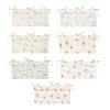 Double Layer Cotton Bedside Hanging Storage Bag for Infant Cribs High Chairs Beach Chairs Dorm Bed Easy Installation