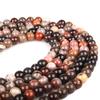 Natural Petrified Wood Loose Beads for DIY Jewelry - Handmade Semi-finished Fossilized Wood Round Beads