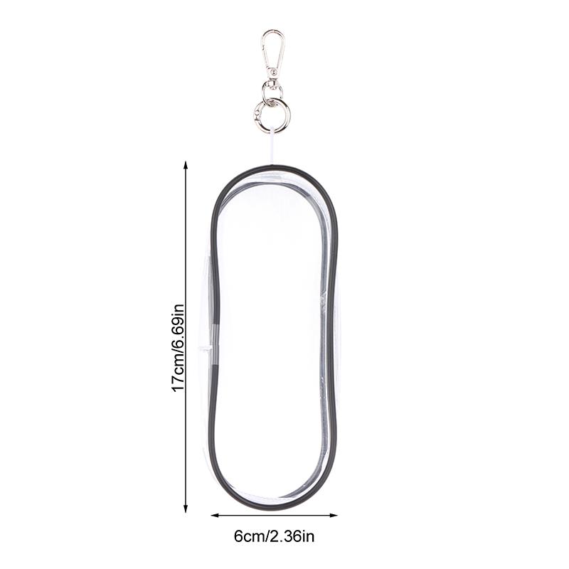 Creative Clear Outdoor Bag For Cartoon Plush Dolls Toys Transparent Mini Doll Pouch For Keychain Doll Anime Figure Storage Case