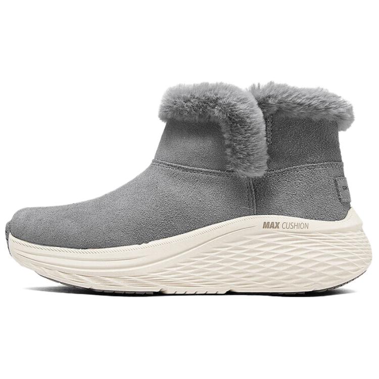 Skechers Max Cushioning Comfortable Versatile Short Boots Women boots Gray 144366-GRY 37.5