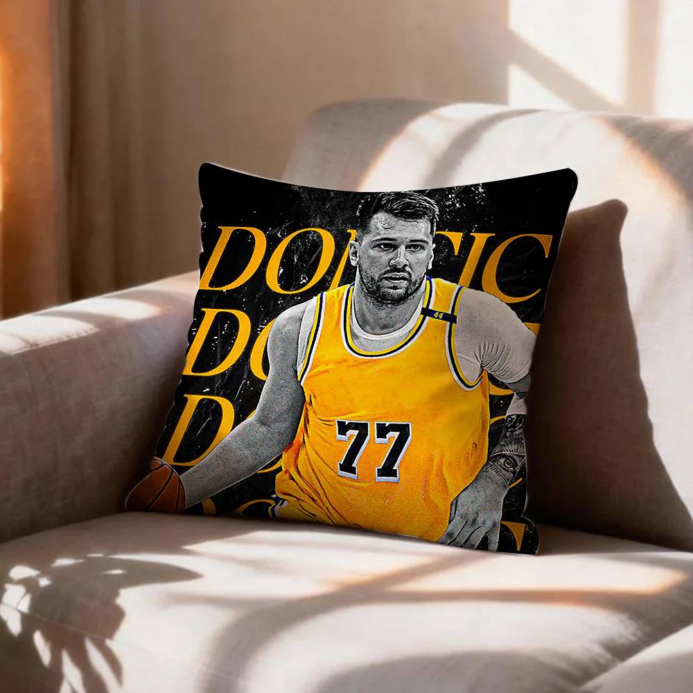basketball Luka DDoncic Pillow Case Pattern Printed Pillowcase For Living Room Sofa Cushion Cover