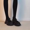 2025 Women's New Autumn and Winter Leather Round Toe and Calf High-heeled Zipper Thick Soled Elastic Short Boots