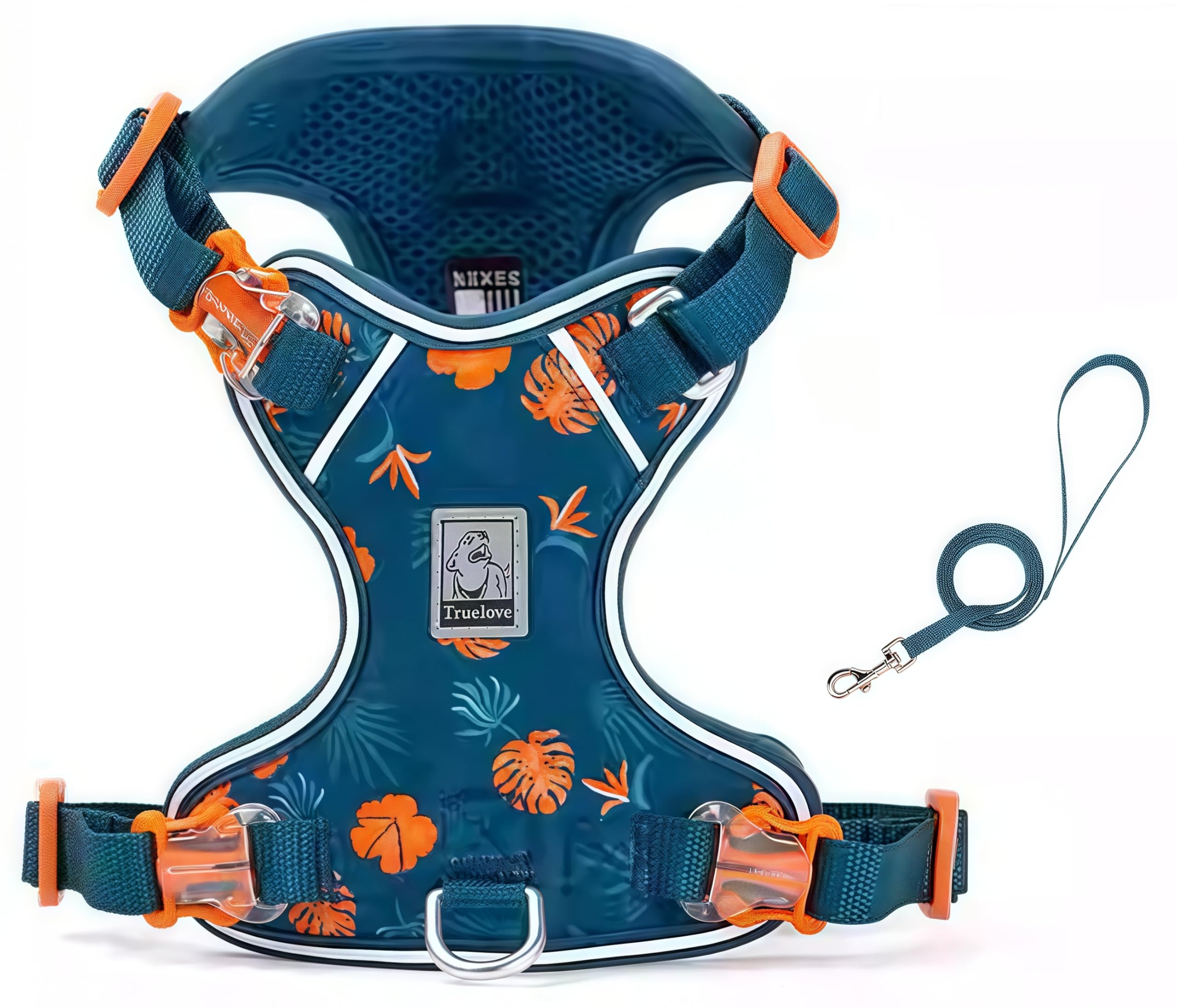 

cocomall 2025 Новейшая шлейка и поводок для собак TRUE LOVE Япония Авторизованный набор шлейки и поводка для собак для маленьких и нейлоновых с 3M светоотражающей сеткой Домашнее животное Легкий