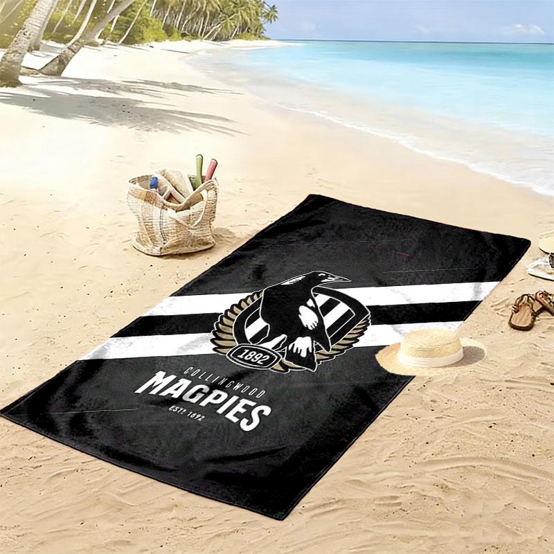 Magpies Spirit Print Beach Towel, Large Soft Quick Dry Towel for Beach Camping Swimming
