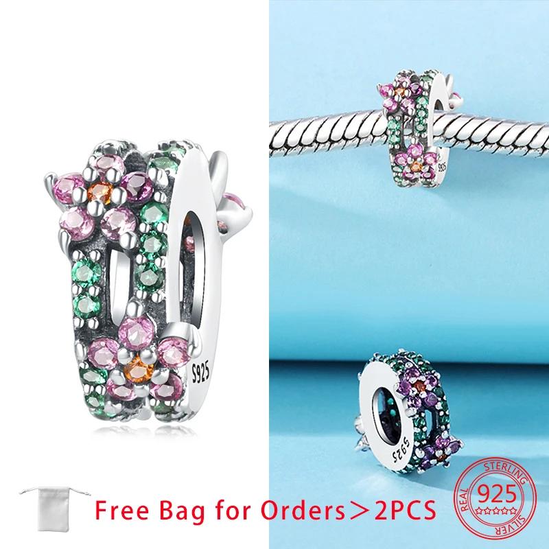 Orginal Charms Copper Hearts Flower Beads Fit Bracelet Necklace Accessories Bead Jewelry Making Fine Jewelry Gift Diy