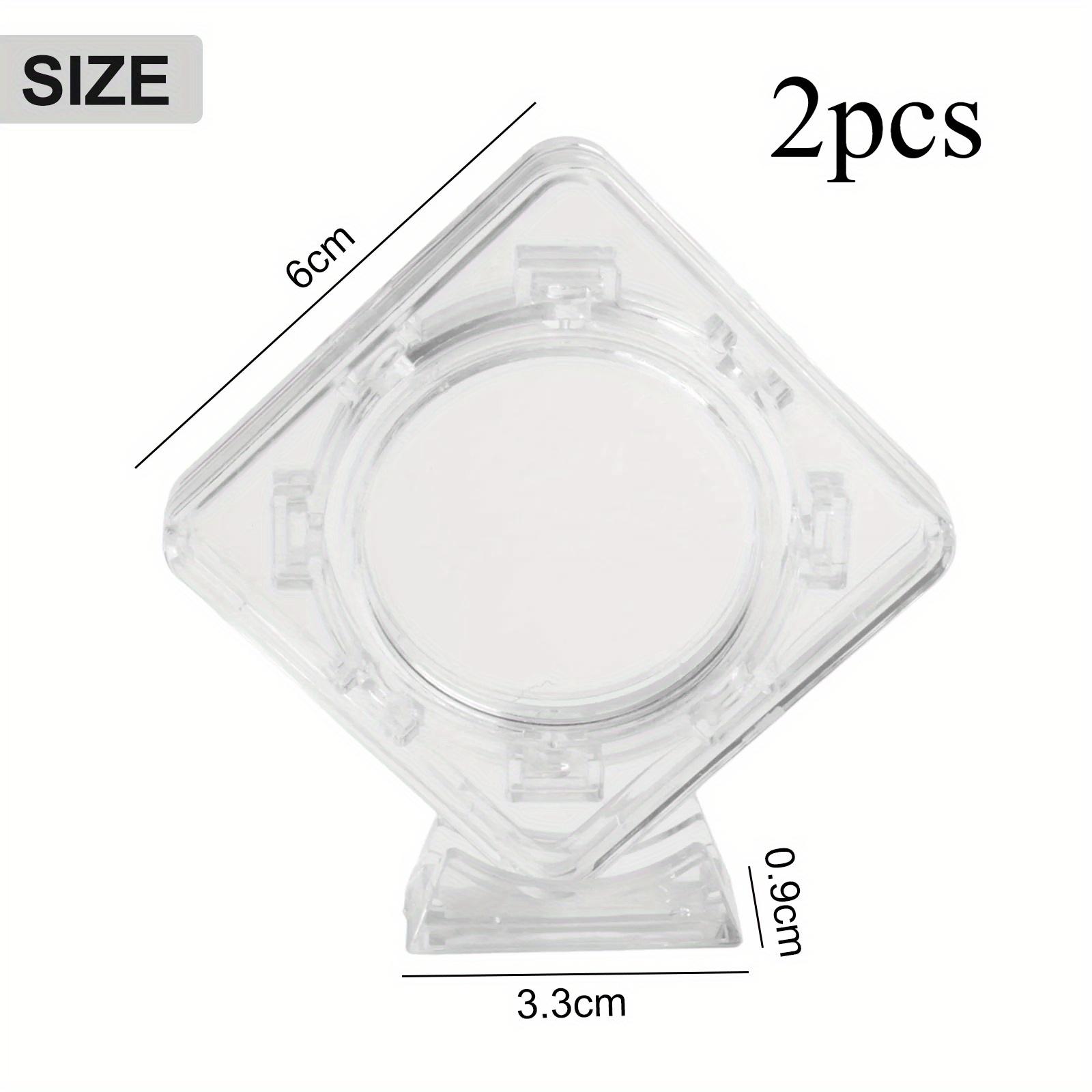 

1 шт. Коробка для защиты памятных монет Акриловые коробки для демонстрации монет Прозрачная коробка 40 мм для хранения незащищенных монет для вращающихся подставок