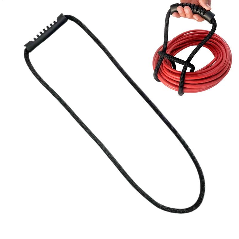 1Pcs Extension Cord Storage Strap with Handle Heavy-Duty Hook Organizer for Hoses Cords-Multipurpose Home Garage Boat RV
