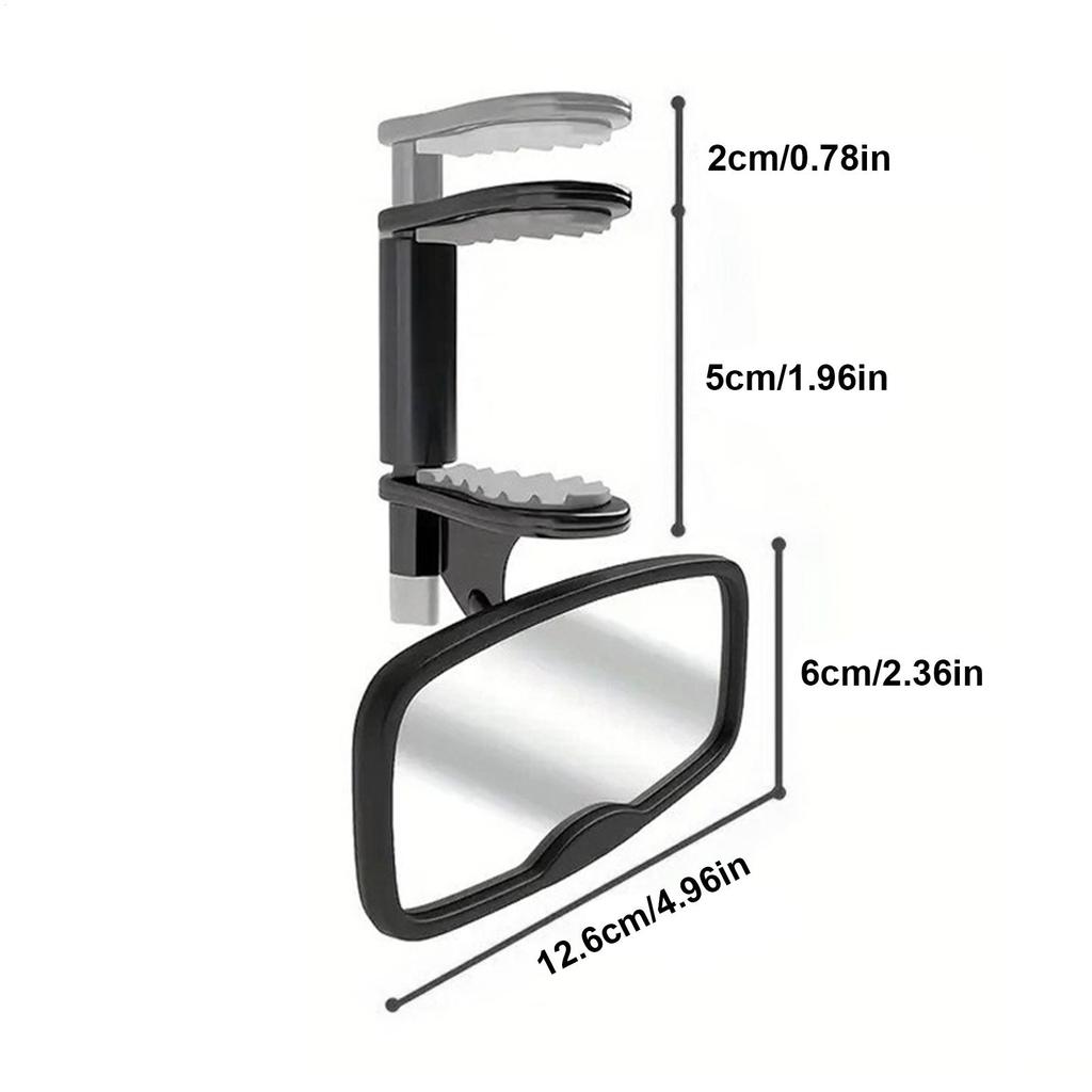 Baby Rear View Mirror for Car Clip On Sun Visor Accessories Adjustable Wide Angle Backseat Mirrors for Boys Girls Backseat