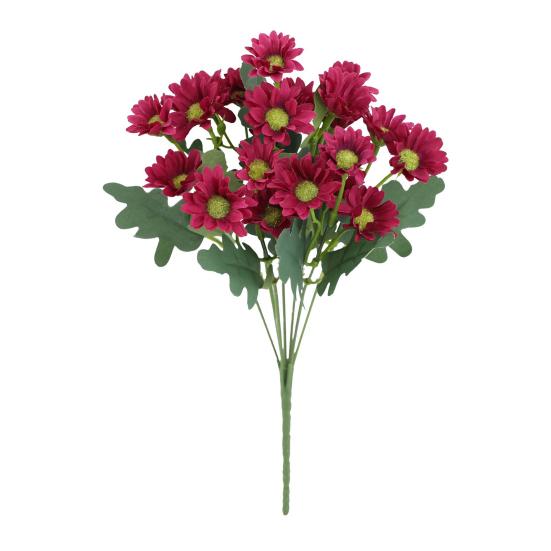 1/5/10/20/25Pcs Artificial Flower 7 Fork UV Resistant Fake Flower Home