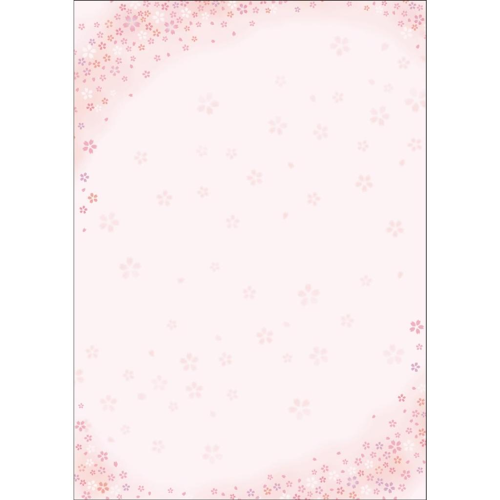 Sasagawa Inkoustový Takajirushi Wagokoro Japonský Vzor A4 OA Mai Sakura Třešeň 100 Papír, Papír, Velikost, Kompatibilní, (Tančící květy), Listy, 4-1912