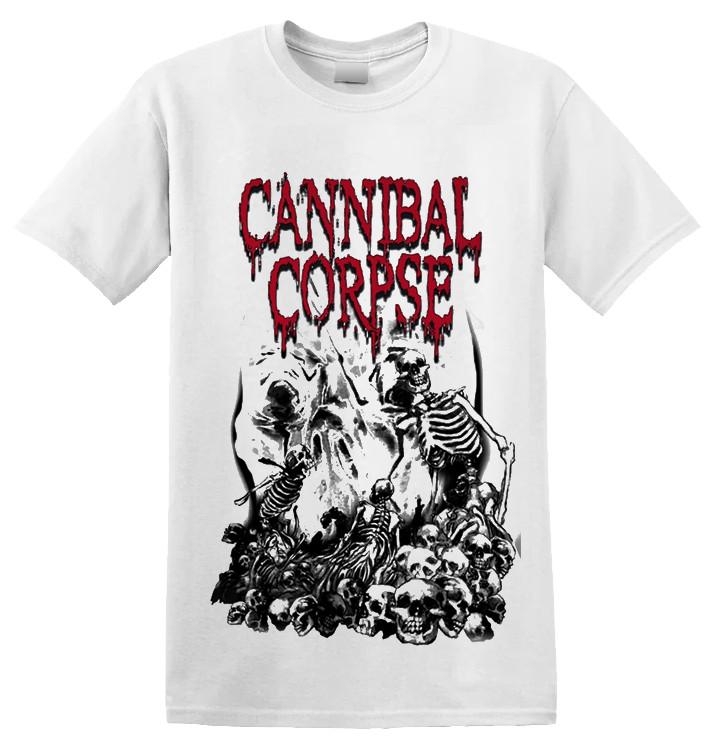 CANNIBAL CORPSE - Pile Of Skulls T-Shirt (White) XXXXL