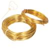 2 Rolls 1.0mm 2.0mm Aluminum DIY Jewelry Craft Making Wire Flexible Floral Jewelry Wire Gold