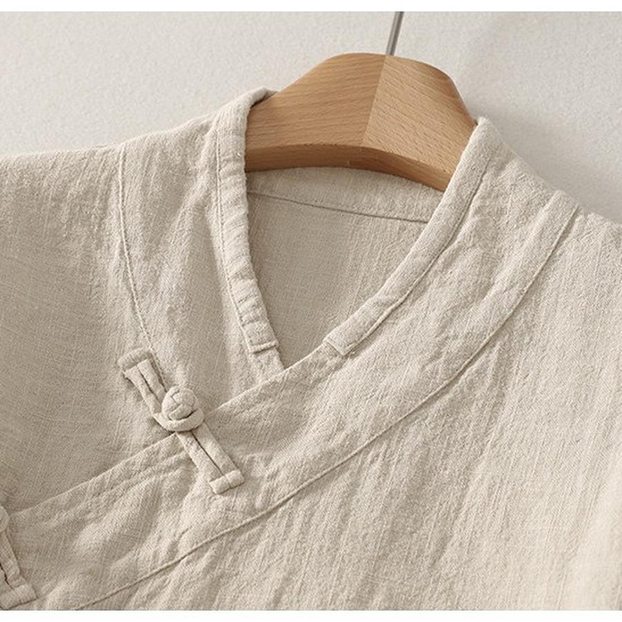 Elegant Vintage Chinese Style Shirt for Women Zen Buddhist Robe, Tea Party Outfit, Long Sleeve Open Cardigan