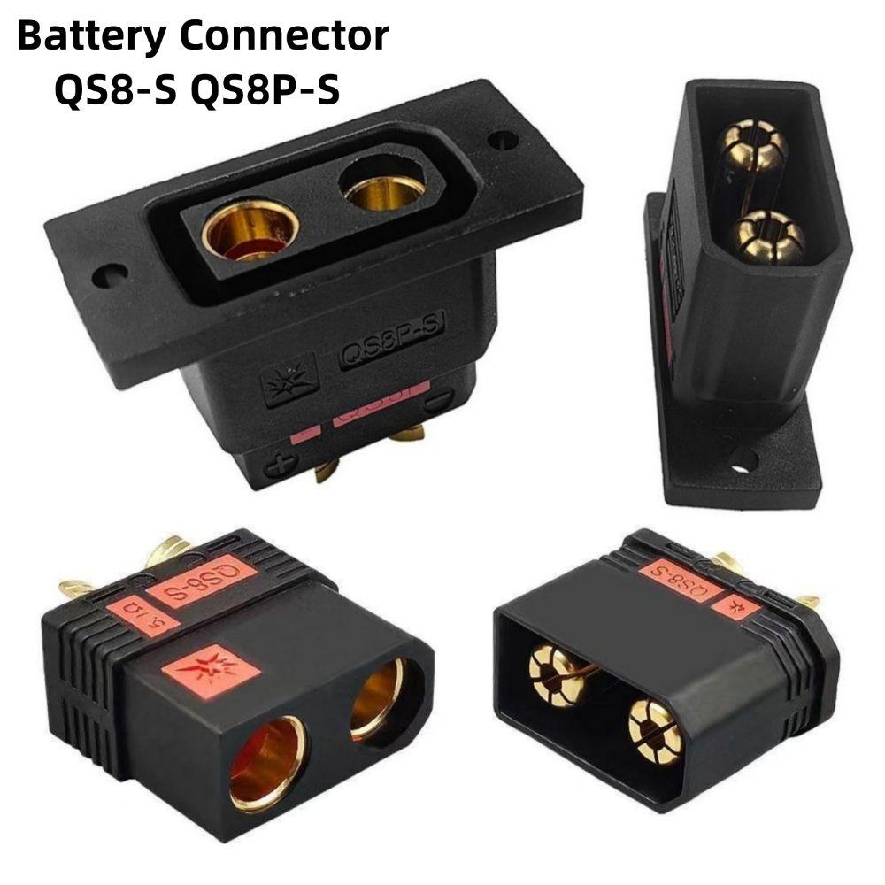Anti Spark QS8-S Connector Gold Plated RC Accessories New QS8P-S Battery Plug for RC Model Car