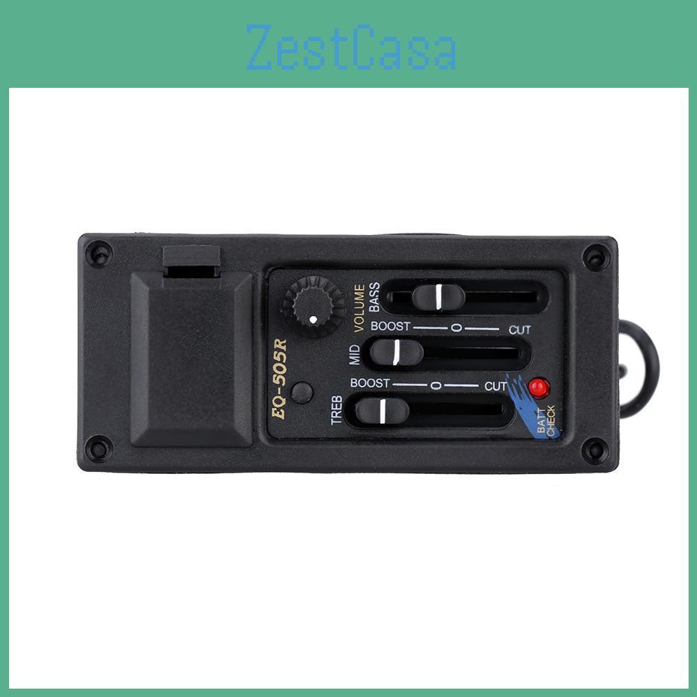 Guitar And Tone 3band Acoustic Volume Amplifier Eq Equalizer Preamp Piezo Pickup Tuner
