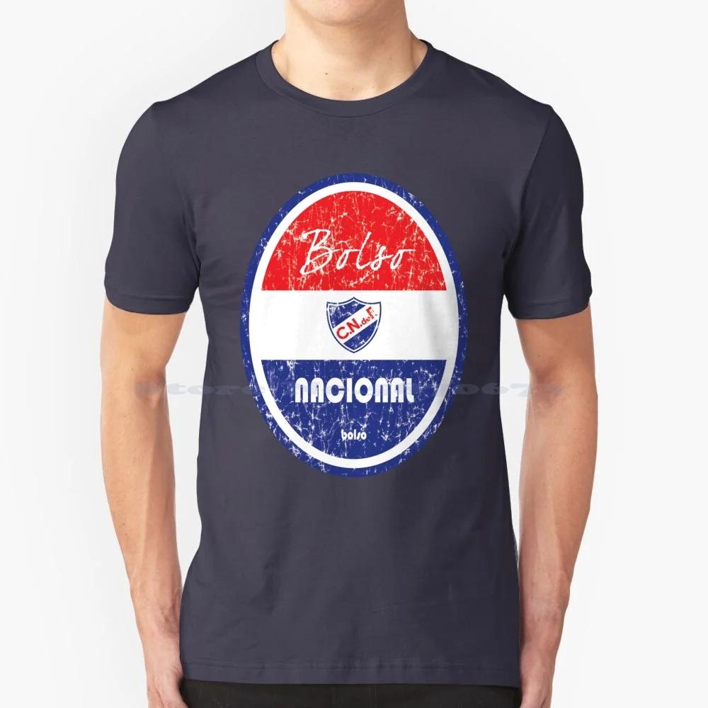 

Primera Division-Nacional ( Distressed ) T Shirt 100% Cotton Tee Primera Division Club Nacional De Football Uruguay Soccer 5XL різнокольоровий