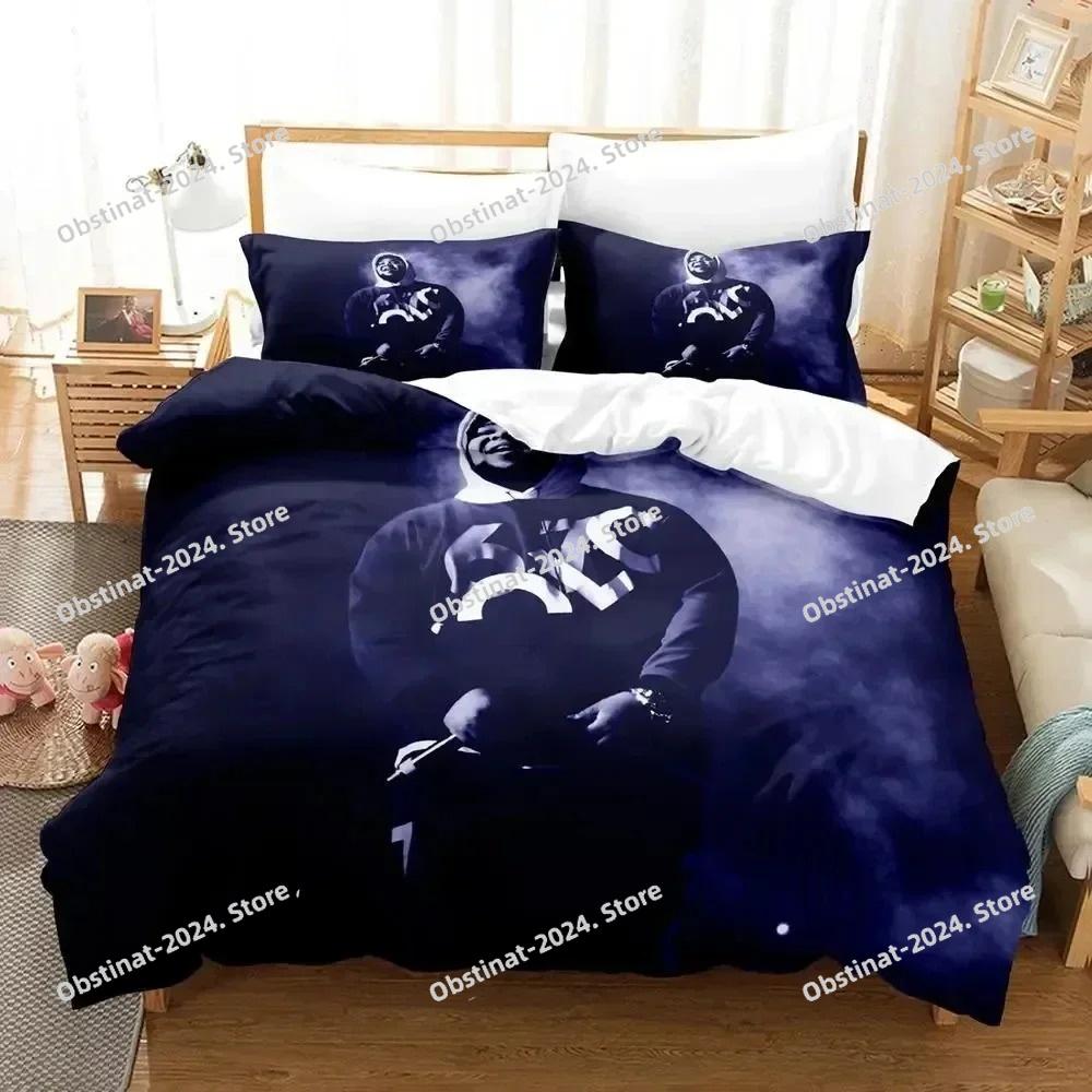 3D Print Rapper Rod Wave Bedding Set Printed Bed Set Duvet Cover Sheet Pillowcase Bed Soft Quilt Cover Full Queen King Size