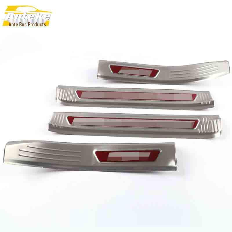 Equinox Stainless Steel Anti-Scratch Sill and Welcome Bumper Scuff Strip