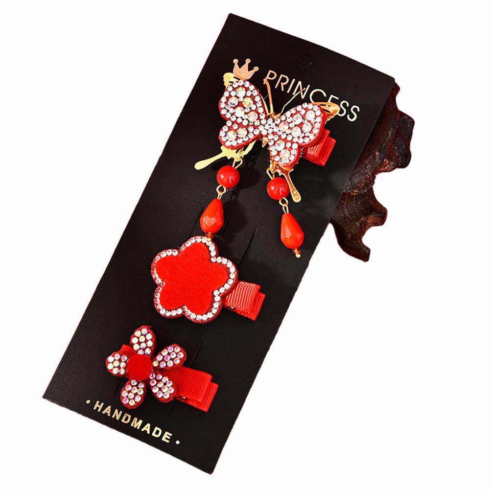 1 Set Of Hair Ornaments Multi-piece Alloy Chinese Style Girl New Year Hair Accessory