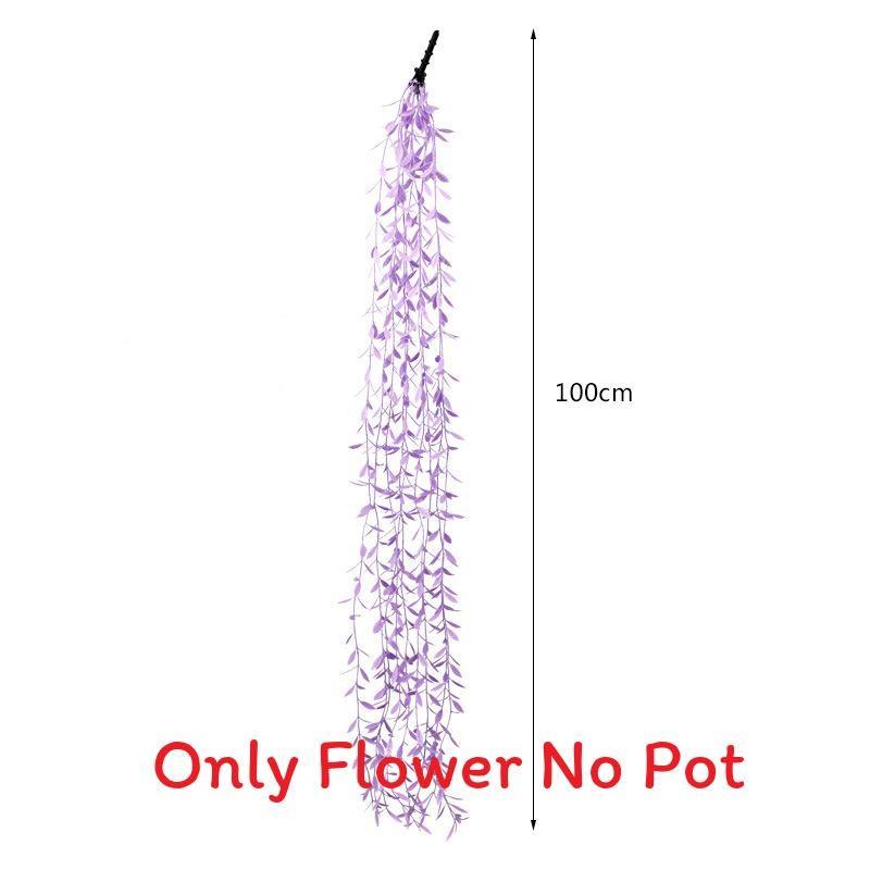 Green Babylonica Salix Plant For Home Event Decoration And Props Photography