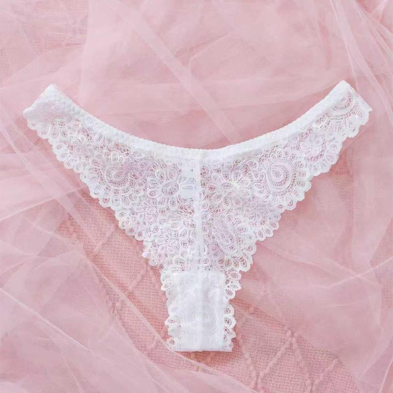 New European & American Sexy Lace See-through Ultra-thin Comfort Bra & Panty Lingerie Set