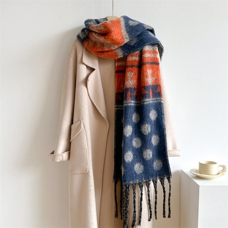 New  Cashmere Scarf Shawl Thicked  Warm Blanket Long Tassels Soft Shawls Neck Wraps Pashmina Scarves Ladies' Luxury Scarf