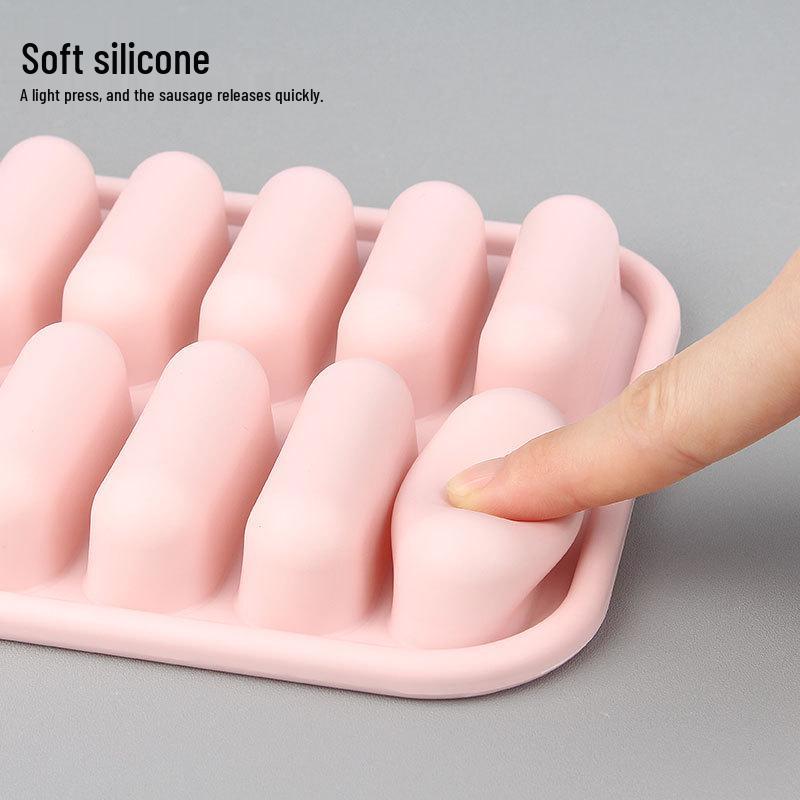 Silikon-Wurst- & Babykost-Backform - 14 Fächer