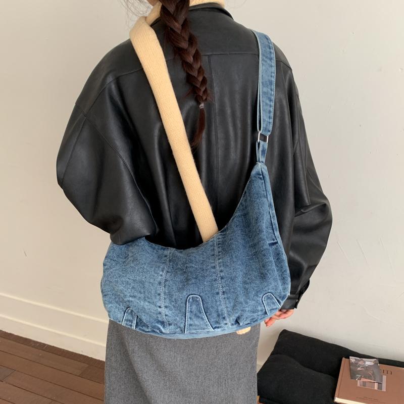 Women's Denim Tote Bag Large Capacity Shoulder Bag