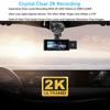3 Channel WiFi GPS Dash Cam Car DVR Black Box 2K Video Recorder Front Inside Rear View Camera Car Accessories