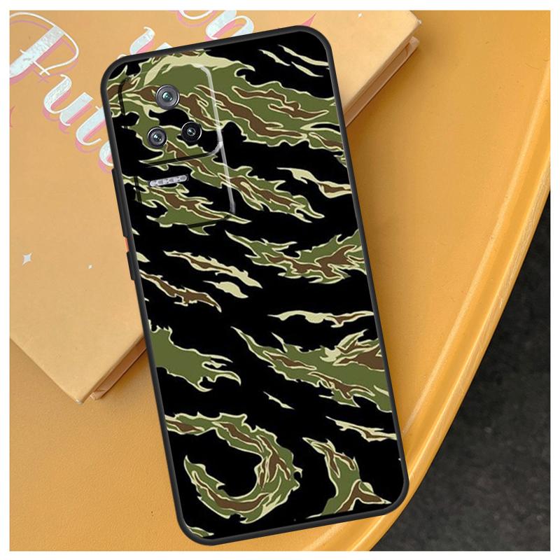 Humor Pasek Tygrysi Kamuflaż Wojskowy Etui Dla Xiaomi 17 Pro Max 15 14 Ultra 13T 14T 15T POCO X7 Pro X5 X6 F5 F6 F7 F8 Ultra Etui
