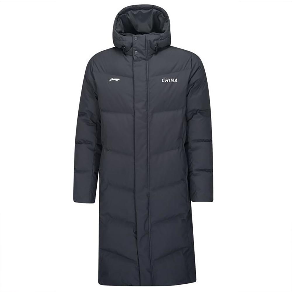 Li Ning Down Jackets Unisex Black Hooded Thickened AYMV181-1 2XL